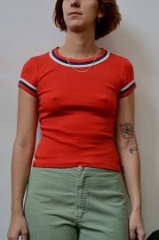 Seventies ms Ronnie Ringer Baby Tee - at Etsy