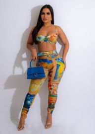 Sexy Two Piece Legging Set High Wasted Belted Pants Night Out Attire For Women Diva Boutique Online at Diva Boutique