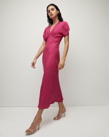 Seymour Wildberry Silk V-Neck Dress at Veronica Beard