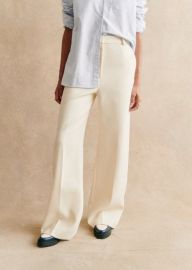 Sezane Matheo Trousers in Ecru at Sezane