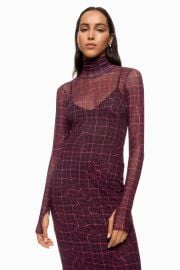 Shailene Mesh Turtleneck Dress by AFRM Rent the Runway at Rent the Runway