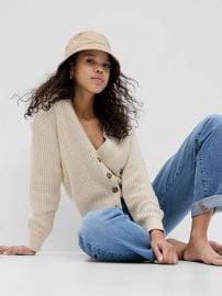 Shaker-Stitch Cardigan at Gap