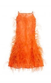 Shannon Feather-Embellished Silk-Tulle Mini Dress by Cult Gaia at Moda Operandi