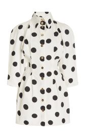 Shape Shifter Polka-Dot Cotton Mini Dress By Halpern at Moda Operandi