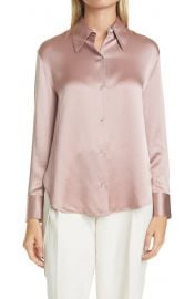 Shaped Collar Silk Blouse by Vince at Nordstrom Rack