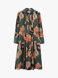 Shari Floral Print Shirt Dress at Endource