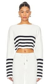 Sharlie Sweater In White Navy at Revolve