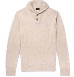 Shawl-Collar Mélange Merino Wool-Blend Sweater at Mr Porter