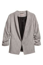 Shawl-collar Jacket - Gray - Ladies  HampM US at H&M