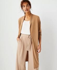 Shawl collar open cardigan at Ann Taylor