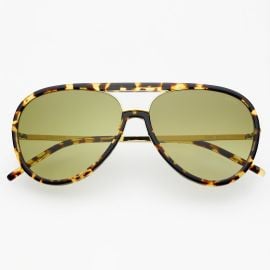 Shay Tortoise Mirrored Aviator Sunglasses by FREYRS Eyewear at Freyrs
