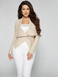 Shayna Drape Leather Jacket by Guess at Guess