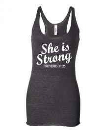 She Is Strong Workout Tank Top at Etsy