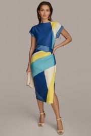 Sheath Colorblock Dress Sheath Dress Donna Karan at Donna Karan