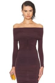Sheer Drape Long Sleeve Top at FWRD