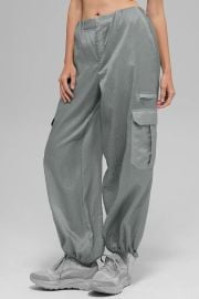 Sheer Game Time Wide Leg Jogger - Lunar Grey ALO at Alo Yoga