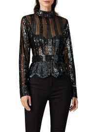 Sheer Sequin Top by Derek Lam 10 Crosby Rent the Runway at Rent the Runway