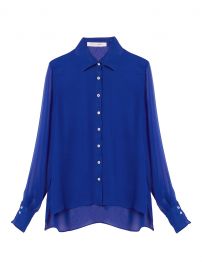 WornOnTV: Samantha’s blue sheer sleeve blouse on B Positive | Briga ...