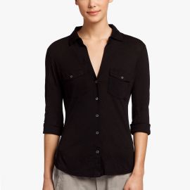 WornOnTV: Sam’s black button down shirt on General Hospital | Kelly ...