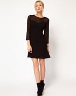 Sheer black dress at Asos