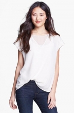 Sheer inset top by Pleione at Nordstrom