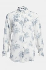 Sheer print top by Tildon at Nordstrom