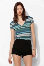 Sheer striped tee at Urban Outfitters