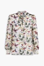 Sheila Printed Fil Coupe Chiffon Blouse at The Outnet