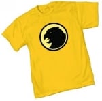 Sheldon's yellow hawk man shirt at Amazon