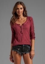 Shell stitch lace top by Free People at Revolve