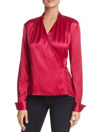 Shelly Faux-Wrap Silk Top by Elie Tahari at Bloomingdales