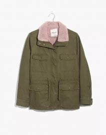 Sherpa Trimmed Surplus Jacket at Madewell 