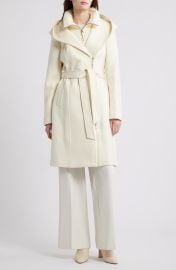 Shia-SLB 2-in-1 Double Face Wool Coat with Removable Bib at Nordstrom