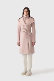 Shia-SLB 2-in-1 double-face wool coat with removable bib US at Mackage