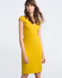 Shift Dress in Lime Green at Zara