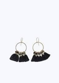 Shiloh Earrings in Black at Bluma Project