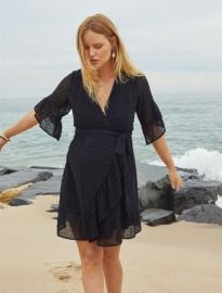 Shimla Collection Eyelet Wrap Maternity Dress at A Pea in the Pod