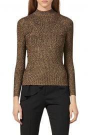 Shinny Mock Neck Sweater at Nordstrom