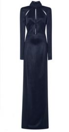 Shinny Ribs Long Sleeve Gown at Forward