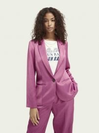 Shiny tailored blazer  Blazers  Ladies at Scotch & Soda