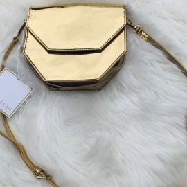 Shiraleah Bags Shiraleah Chicago Gold Metallic Crossbody Bag Poshmark at Poshmark