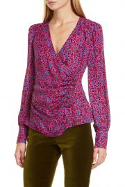 Shirley Surplice Side Button Top by Veronica Beard at Nordstrom Rack