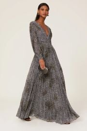 Shirred Leopard Gown by Badgley Mischka Rent the Runway at Rent the Runway