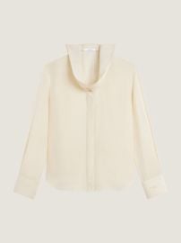 Shirt in silk with deconstructed collar at Givenchy