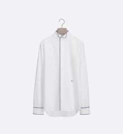 Shirt with Piping and Dior Embroidery at Dior