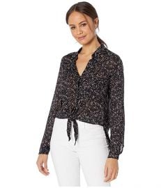 Shirttail Tie Front Top at Zappos