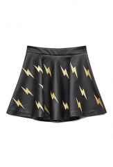 Shocking Faux Leather Skater Skirt at Forever 21