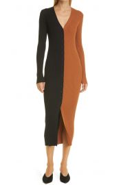 Shoko Dress in Black & Tan by Staud at Nordstrom