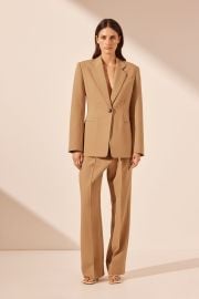 Shona Joy Irena Blazer in Wheat at Shona Joy