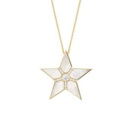 Shooting Star Necklace Featured in White Lotus Lunaflolondon at LunaFlo London